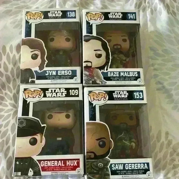 Pop Star Wars bobble heads brand new in box - Picture 1 of 5